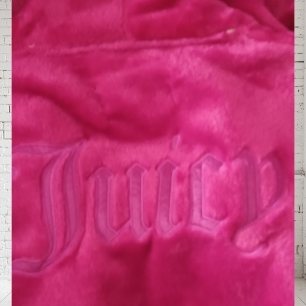 Juicy Couture Pink Plush Robe L/XL NWT - Picture 7 of 12